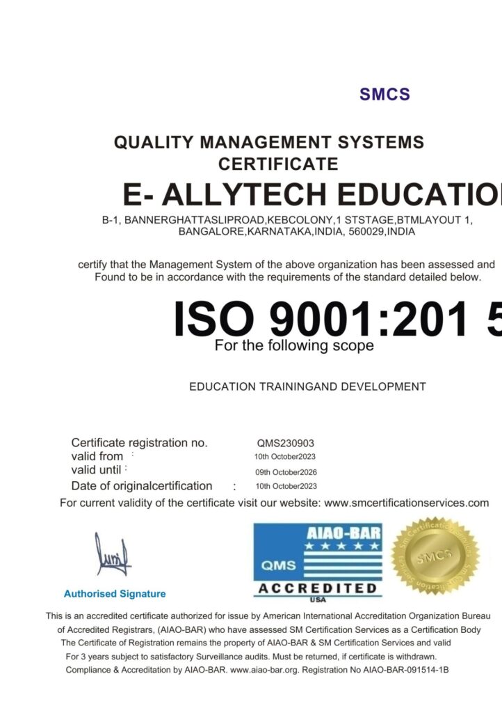 ISO Certification