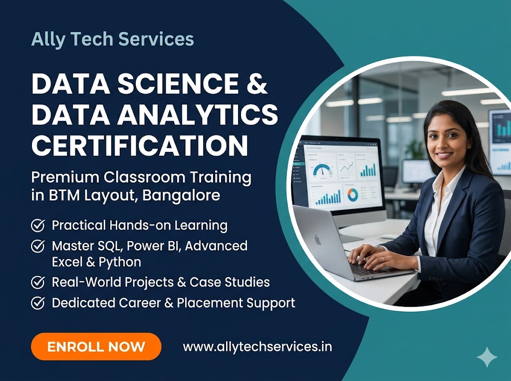 Ally Tech offers the best data science course in bangalore